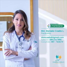 Dra. Maria Daniela Coello León , Pediatría